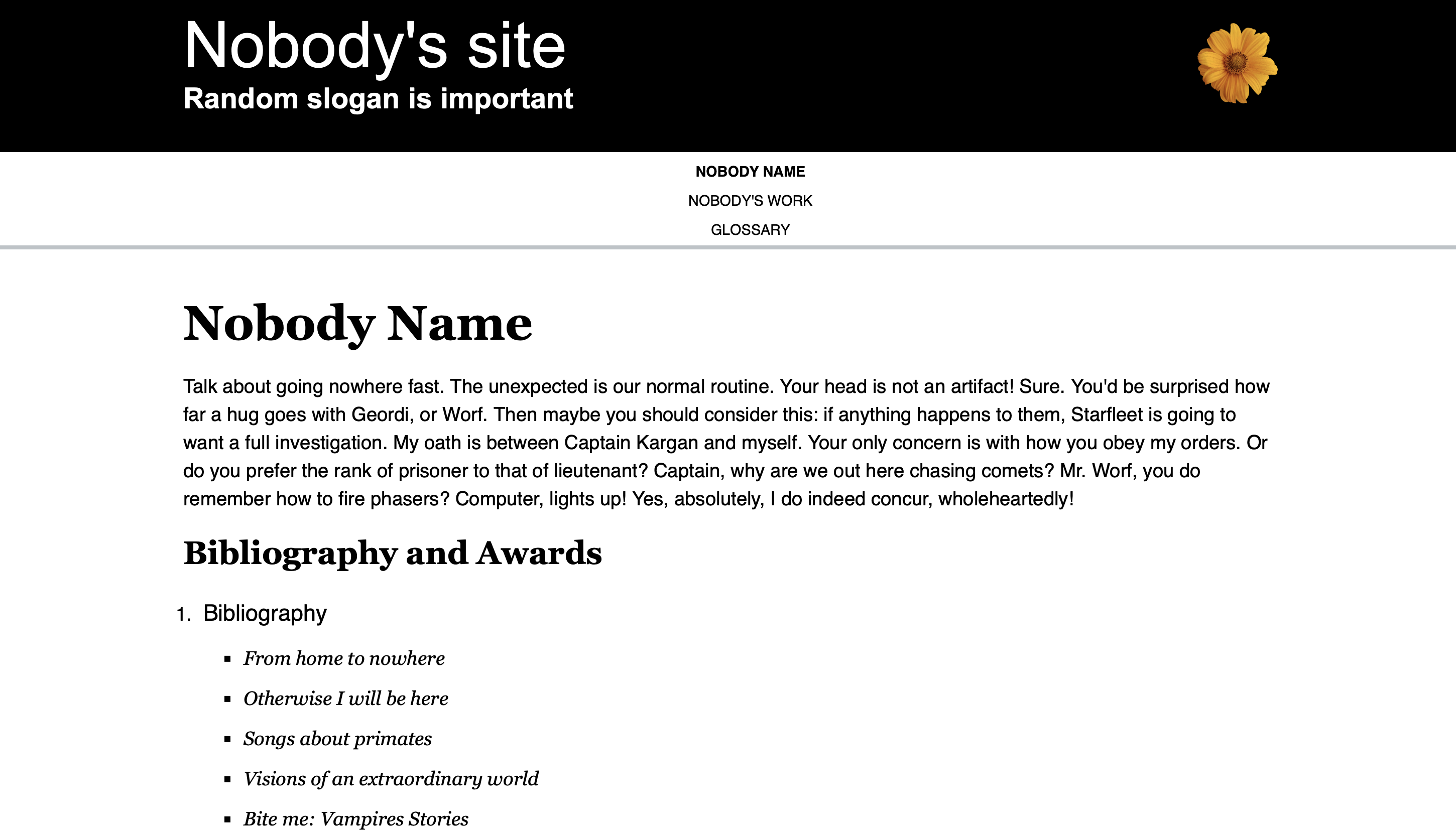 Template-Based Website (University Task)image