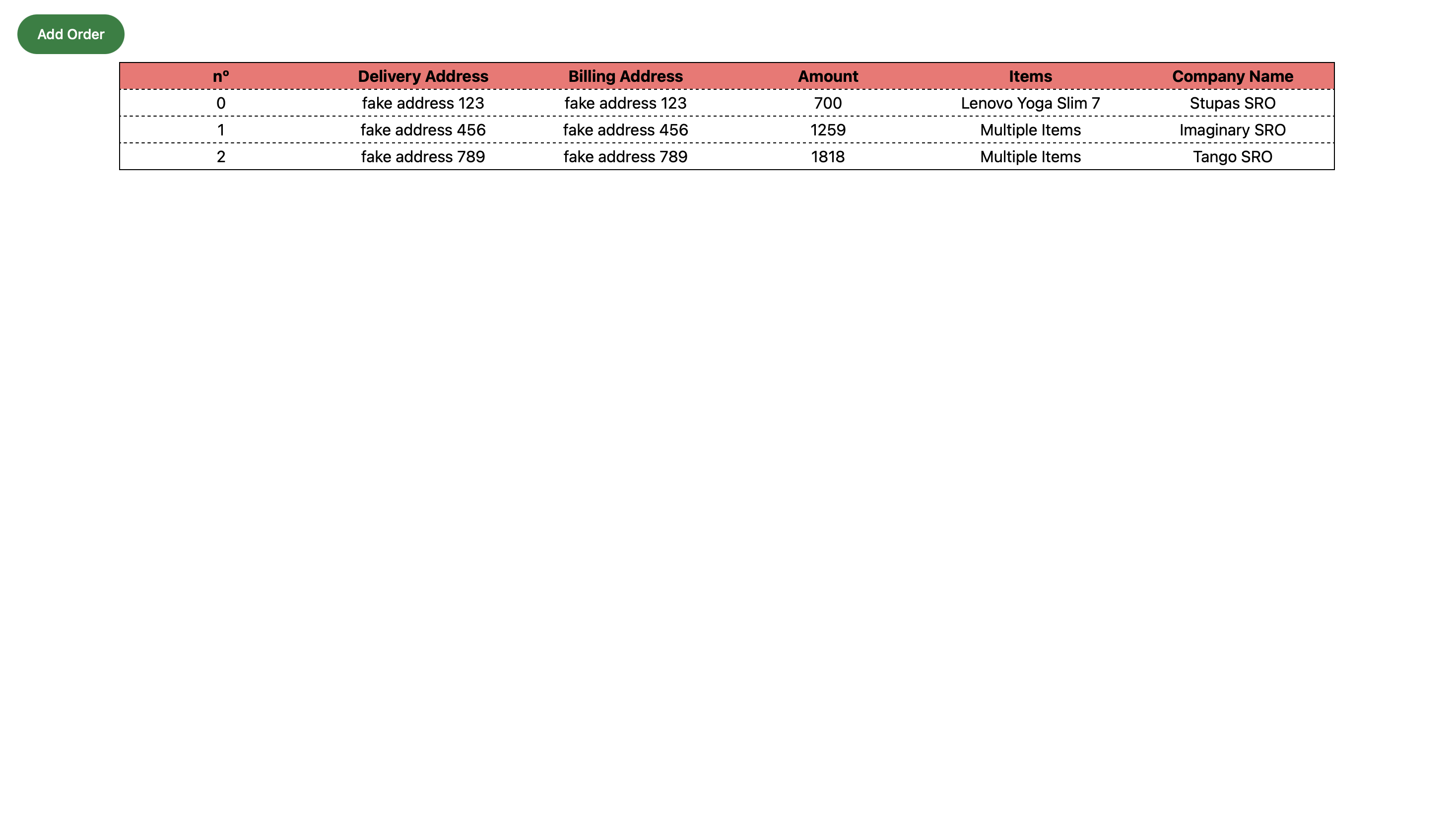 Angular Order Management System (Job Interview Mockup)image